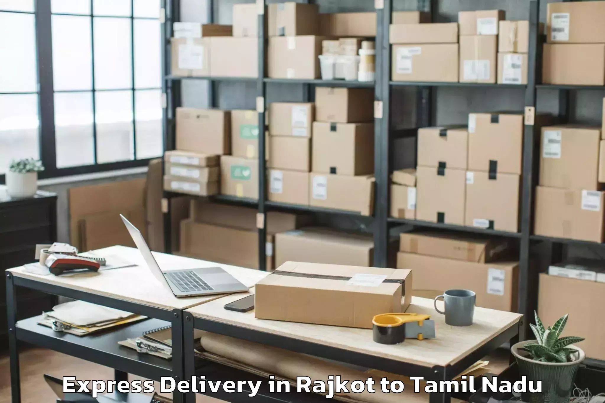 Book Rajkot to Karumbakkam Express Delivery Online